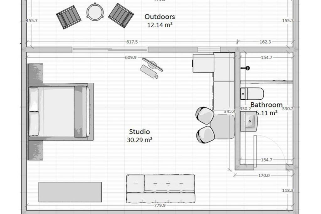 Cozy Studio Near The Beach Nea Iraklitsa Экстерьер фото